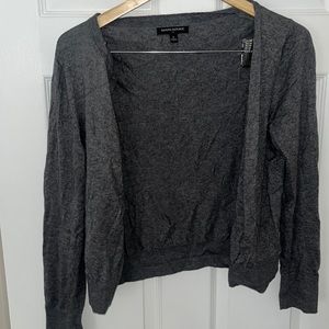Banana republic cropped grey cardigan size SM